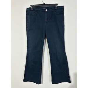 Lafayette 148 New York Women's Navy Blue Cotton Pants Size 8